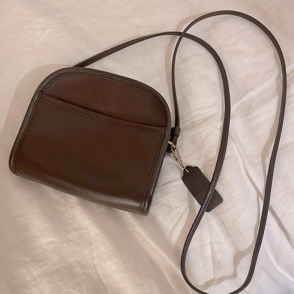 Coach small cross body brown